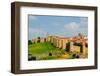 Walled city from 1000 A.D. surrounds Avila Spain, an old Castilian Spanish village-null-Framed Photographic Print