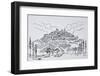 Walled city of Sancerre surrounded by vineyards, Loire valley, France-Richard Lawrence-Framed Photographic Print