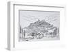 Walled city of Sancerre surrounded by vineyards, Loire valley, France-Richard Lawrence-Framed Photographic Print