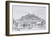 Walled city of Sancerre surrounded by vineyards, Loire valley, France-Richard Lawrence-Framed Photographic Print