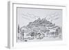 Walled city of Sancerre surrounded by vineyards, Loire valley, France-Richard Lawrence-Framed Photographic Print