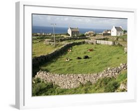 Walled Fields, Inishmore, Aran Islands, County Galway, Connacht, Eire (Republic of Ireland)-Ken Gillham-Framed Photographic Print