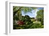 Walled Garden in Filoli Center in Woodside near San Francisco, California, USA-null-Framed Art Print