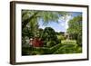 Walled Garden in Filoli Center in Woodside near San Francisco, California, USA-null-Framed Art Print