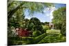 Walled Garden in Filoli Center in Woodside near San Francisco, California, USA-null-Mounted Art Print