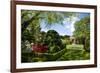 Walled Garden in Filoli Center in Woodside near San Francisco, California, USA-null-Framed Art Print