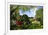 Walled Garden in Filoli Center in Woodside near San Francisco, California, USA-null-Framed Art Print