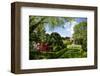 Walled Garden in Filoli Center in Woodside near San Francisco, California, USA-null-Framed Art Print