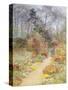 Walled Garden in Springtime-Helen Allingham-Stretched Canvas