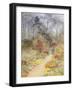 Walled Garden in Springtime-Helen Allingham-Framed Giclee Print