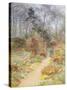 Walled Garden in Springtime-Helen Allingham-Stretched Canvas