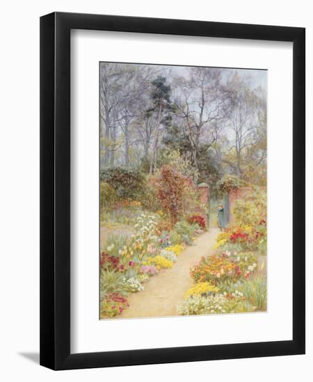 Walled Garden in Springtime-Helen Allingham-Framed Giclee Print