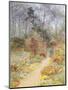 Walled Garden in Springtime-Helen Allingham-Mounted Giclee Print
