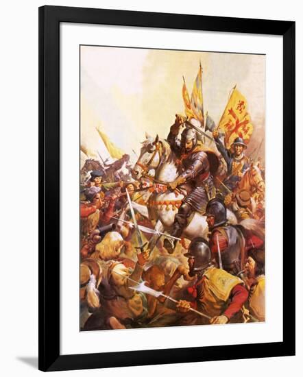 Wallenstein at the Battle of Lutzen-McConnell-Framed Giclee Print