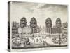 Wallenstein Garden with Prague Castle in Background (Czechoslovakia), English, 18th Century-null-Stretched Canvas