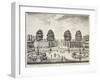 Wallenstein Garden with Prague Castle in Background (Czechoslovakia), English, 18th Century-null-Framed Giclee Print