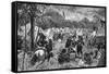 Wallenstein's Camp-W Gause-Framed Stretched Canvas