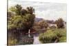 Wallingford Bridge-Alfred Robert Quinton-Stretched Canvas