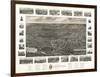 Wallingford, Connecticut - Panoramic Map-Lantern Press-Framed Art Print