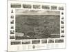 Wallingford, Connecticut - Panoramic Map-Lantern Press-Mounted Art Print