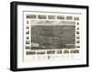 Wallingford, Connecticut - Panoramic Map-Lantern Press-Framed Art Print