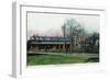 Wallingford, Connecticut - Railroad Station View-Lantern Press-Framed Art Print