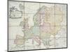Wallis's New Map of Europe Divided into its Empires Kingdoms &C, 1789-English School-Mounted Giclee Print