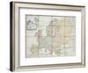 Wallis's New Map of Europe Divided into its Empires Kingdoms &C, 1789-English School-Framed Giclee Print
