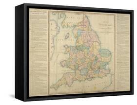 Wallis's New Railway Game, or Tour Through England and Wales, 1830-null-Framed Stretched Canvas