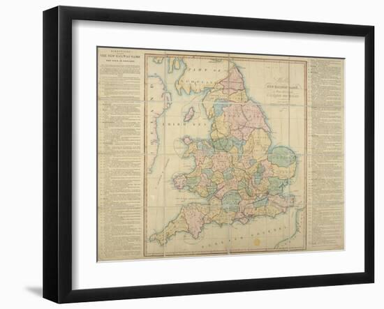 Wallis's New Railway Game, or Tour Through England and Wales, 1830-null-Framed Giclee Print