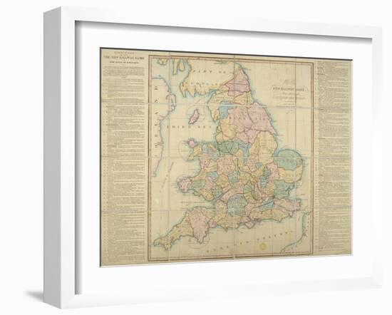 Wallis's New Railway Game, or Tour Through England and Wales, 1830-null-Framed Giclee Print