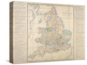 Wallis's New Railway Game, or Tour Through England and Wales, 1830-E. Wallis-Stretched Canvas