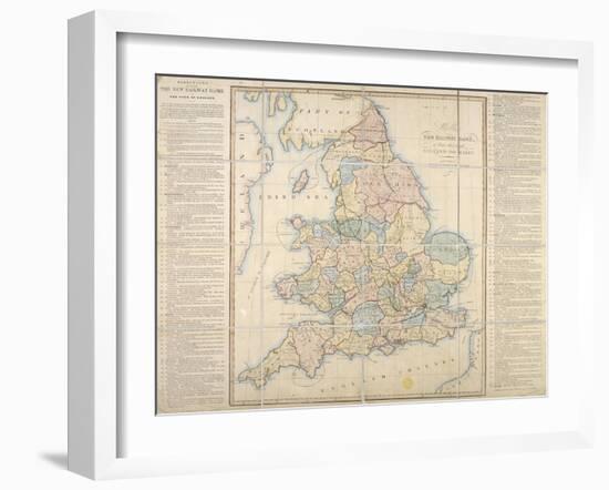 Wallis's New Railway Game, or Tour Through England and Wales, 1830-E. Wallis-Framed Giclee Print