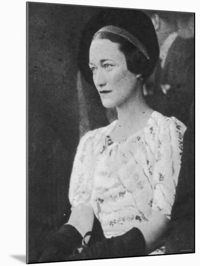 Wallis Simpson, 1936-null-Mounted Photographic Print