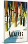 Wallis Ski Poster-null-Mounted Poster