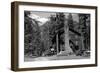 Wallowa Lake, Oregon Lake Lodge View Photograph - Wallowa Lake, OR-Lantern Press-Framed Art Print