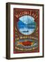 Wallowa Lake, Oregon-Lantern Press-Framed Art Print