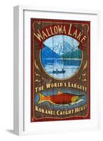 Wallowa Lake, Oregon-Lantern Press-Framed Art Print