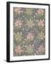 Wallpaper design with Tulips, Daisies and Honeysuckle-William Morris-Framed Giclee Print