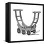 Wallpaper Truck-null-Framed Stretched Canvas