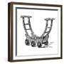 Wallpaper Truck-null-Framed Art Print