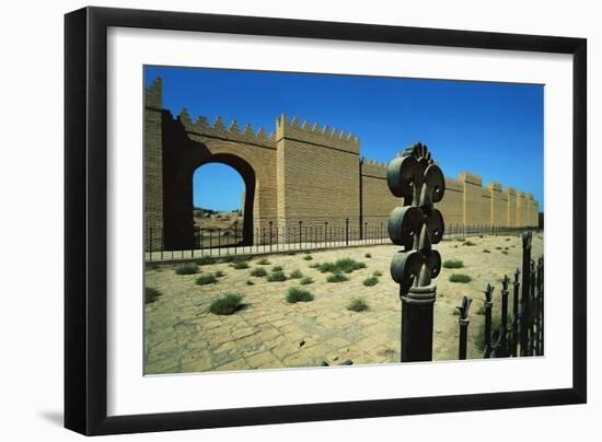 Walls Along Processional Way, Babylon, Iraq, Babylonian Civilization-null-Framed Giclee Print