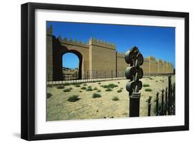 Walls Along Processional Way, Babylon, Iraq, Babylonian Civilization-null-Framed Giclee Print