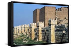 Walls and Door of Maska, Nineveh, Surroundings of Mosul-null-Framed Stretched Canvas