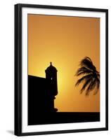 Walls and Forts Built Around the Old City, Cartagena, Colombia-Greg Johnston-Framed Premium Photographic Print