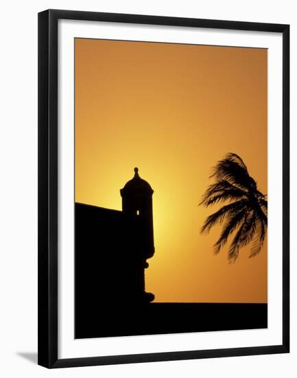 Walls and Forts Built Around the Old City, Cartagena, Colombia-Greg Johnston-Framed Premium Photographic Print