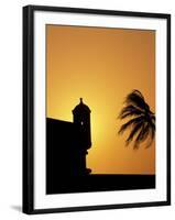 Walls and Forts Built Around the Old City, Cartagena, Colombia-Greg Johnston-Framed Photographic Print