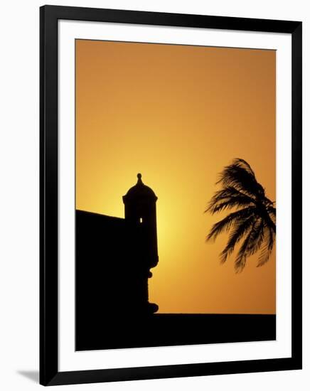 Walls and Forts Built Around the Old City, Cartagena, Colombia-Greg Johnston-Framed Photographic Print