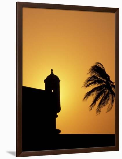 Walls and Forts Built Around the Old City, Cartagena, Colombia-Greg Johnston-Framed Photographic Print