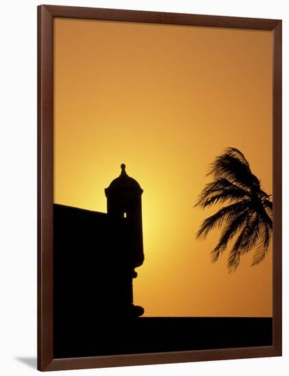 Walls and Forts Built Around the Old City, Cartagena, Colombia-Greg Johnston-Framed Photographic Print